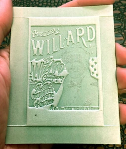Original Willard The Wizard Green Printers Block/Mat - Picture 1 of 2