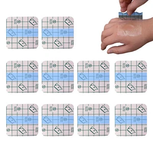 10pcs Transparent Film Dressing Wound Cover Sterile Adhesive Bandage Waterproof - Picture 1 of 11