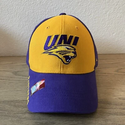 University Of Northern Iowa Panthers Hat UNI Cap Purple Yellow  Strapback NEW - Image 1 of 4