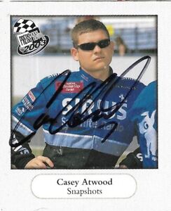 2003 Press Pass Snapsots CASEY ATWOOD signed #SS 2/36 Auto NASCAR card