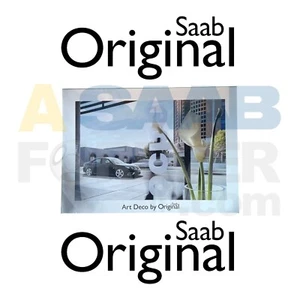 PÓSTER SAAB ART DECO DISTRIBUIDOR SHOWROOM DESCONTINUADO RARO REGALO NUEVO ORIGINAL FABRICANTE DE EQUIPOS ORIGINALES - Imagen 1 de 5