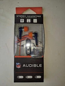 Licensed Denver Broncos Ear Buds/ Headphones with Mic NFL Audible New - Picture 1 of 2