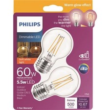 Philips Warm Glow A15 LED Light Bulb