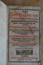 1659: RYFF, Kräuter-und Experimentierbüchlein m. Holzschnitten