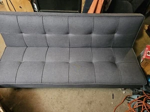 Serta Convertible Futon Sofa Bed Color Grey - Picture 1 of 5