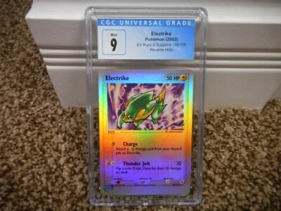 Electrike cgc 9 MINT REVERSE HOLO EX Ruby and Sapphire E-Reader 30/109 psa card - Image 1 of 3