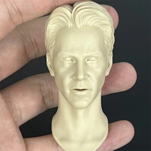 Scultura intagliata testa scala 1/6 Keanu Charles Reeves non dipinta per figura 12'' - Foto 1 di 4