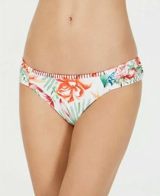 Lucky Brand Swimsuit Bikini Bottom Printed Side Shirred Multi LK9P396 Size M - Image 1 of 4