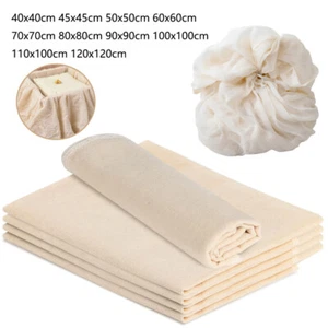1-5pcs Cheese Cloth Straining Butter Gauze Cooking Draining Cotton Fabric - Picture 1 of 26