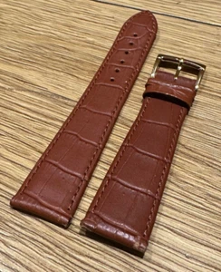 Genuine Original OEM Raymond Weil Brown Alligator Leather Strap 19mm 16mm 19/16 - Picture 1 of 6