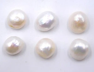 Piedras preciosas sueltas de cabina elegante perla natural de agua dulce 48 quilates 6 piezas tamaño mezcla P-3020 - Imagen 1 de 6