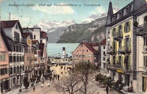 Schweiz - BRUNNEN (SZ) Dorfplatz - Verlag Fr. Beeler 859 - Picture 1 of 2