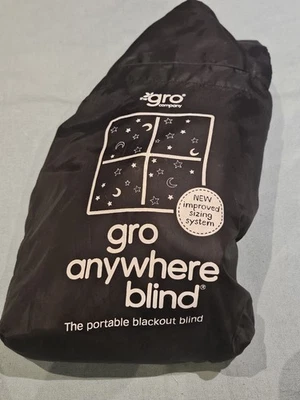 The Gro Company Anywhere Blackout Blind Black Moons & Stars Print Suction Cups - Image 1 of 3