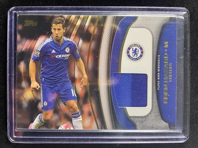 2015 Topps Premier Gold GUPatch Eden Hazard Chelsea Real Madrid Belgium 9P - Image 1 of 4
