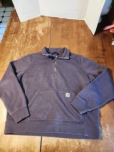 Carhartt relaxed fit midweight 1/4 zip pullover sweatshirt woman's size XL 16-18 - Picture 1 of 5