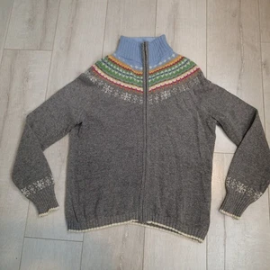 Eddie Bauer Vintage 90’s Damen Pullover Fair Isle Lambswool Angora xl Cottagecor - Bild 1 von 16