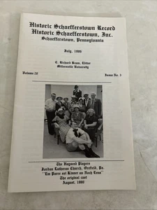 Historic Schaefferstown Record, Vol 20 No 3 July 1986 - Picture 1 of 12