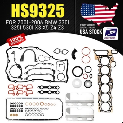Juego de juntas de culata de calidad OEM HS9325 para BMW 325xi 2001-2005 2,5 L DOHC L6 Foto 1 de 4