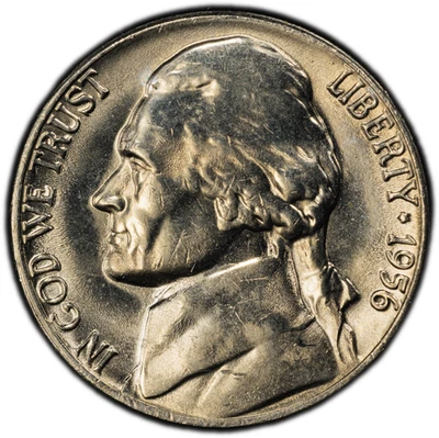 1956-P 5C PCGS MS65 QDR FS-801 registro de variedades escudo dorado vista real ¡Raro! Foto 1 de 4