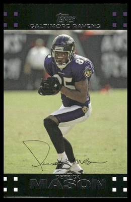 2007 Topps #120 Derrick Mason Baltimore Ravens - Image 1 of 2