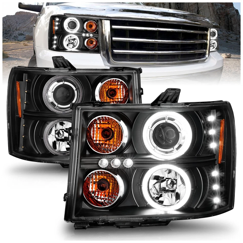 Anzo 111125 Headlights Driving Head lights Headlamps Set of 2 Left & Right Pair - Изображение 1 из 4