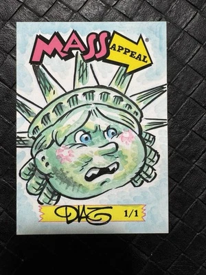 LUIS DIAZ SKETCH CARD MASS APPEAL PROMO SERIES (1/1) GPK PARODY Rare - Image 1 of 2