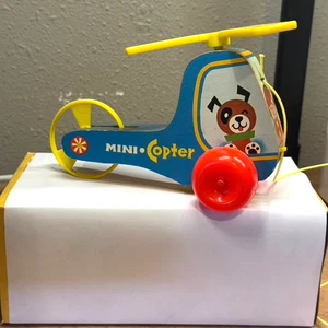 1970 FISHER-PRICE TOYS MINI COPTER #448, with BOX - Picture 1 of 5