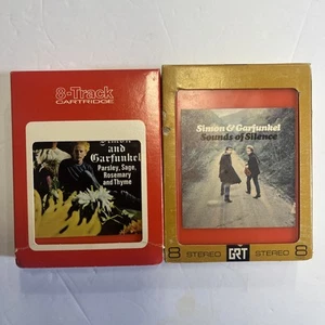 Simon & Garfunkel 8 Track Lot Orange | Sound of Silence + Parsley Sage Rosemary - Picture 1 of 5