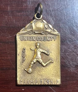 1934 Union City Cup Championship Medal Rahway Rangers Gold Filled - Bild 1 von 5