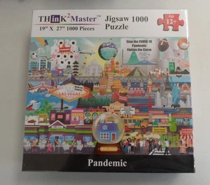 (2020) Covid 19 PANDEMIC Jigsaw Puzzle By Think2Master 1000 Pieces PC NEW/SEALED - Picture 1 of 3