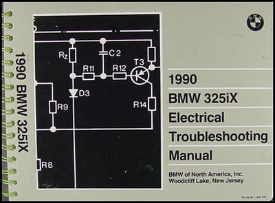 BMW 325iX 1990 solución de problemas eléctricos manual diagrama de cableado esquemas Foto 1 de 2