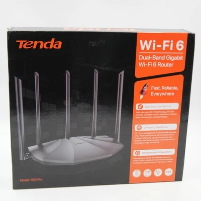 Tenda WiFi 6 Router for Home RX2 PRO Dual Band Gigabit Router for Wireless - Image 1 of 4