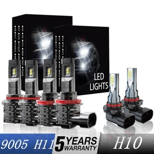 For Ram 2500 Laramie Crew Cab Pickup 2013-2018 LED Headlights High Low Fog Bulbs - Picture 1 of 12