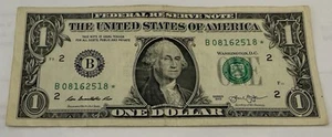 $1.00 2013 Star B Series Federal Reserve Note - Picture 1 of 2