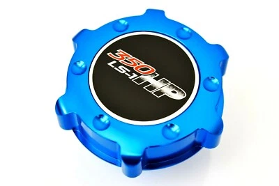 2004 PONTIAC GTO LS1 350HP BILLET ALUMINUM ENGINE OIL FILLER CAP BLUE - Image 1 of 3