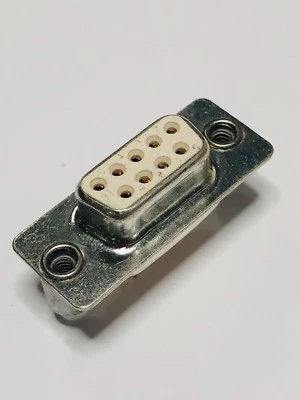 2pcs of 172-009-211-021  D-Sub Connector 9POS Female 0.109" Pitch Solder  #4-40 - Image 1 of 4