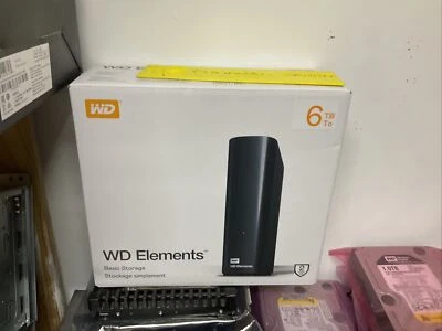 WD 6TB Elements Desktop External Hard Drive - USB 3.0 NEW - Image 1 of 4