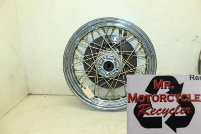 81 HARLEY-DAVIDSON TOUR GLIDE FLH CHROME OEM REAR BACK WHEEL RIM  W5D - Image 1 of 4