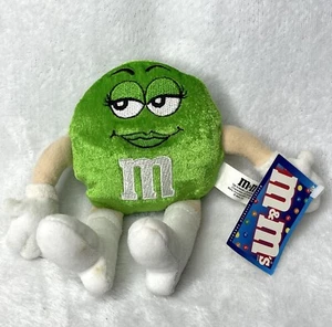 Mars M&M'S Vintage 7 Zoll grüner Sitzsack Plüschtier Souvenir Sammler - Bild 1 von 6