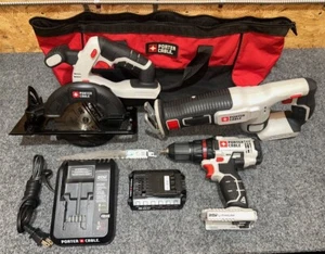 PORTER CABLE 20V MAX Cordless 3-Tool Combo Kit (PCC671/ PCC661/ PCC601) - Picture 1 of 6