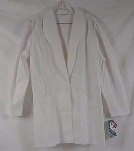 Crest Lab Coat Size 16 3089 01 White 731K - Picture 1 of 2