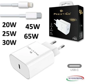 USB-C Schnell Ladegerät Ladekabel USB C auf iPhone 11, 12, 13, 14 15, 45W, 65W - Bild 1 von 23