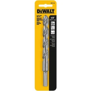 DeWalt Black & Gold 1/2 in. X 6 in. L High Speed Steel Split Point Drill Bit - Picture 1 of 4
