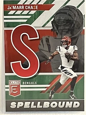 2023 Panini Donruss Elite - Spellbound Green #SB-JC4 Ja'Marr Chase Bengals 🔥 - Image 1 of 3