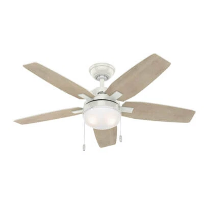 Small Ceiling Lamp Ceiling Fan Arcot Hunter White Pine 117 CM - Image 1 of 4