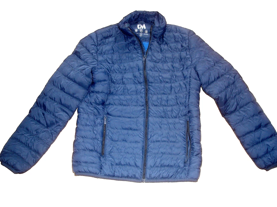 Orig. USA C+A Herren Winterjacke Daunen Steppjacke Blau NEU S UNI Daunenjacke - Bild 1 von 3