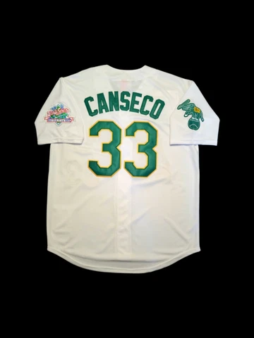 Jose Canseco Jersey Oakland A's 1989 World Series Throwback Stitched NEW 🎁 Cover