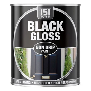 151 Black Gloss 300ml Tin Non Drip Interior / Exterior - Picture 1 of 1