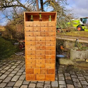 Original antiker alter industrial vintage Werkzeugschrank Schubladenschrank - Bild 1 von 12