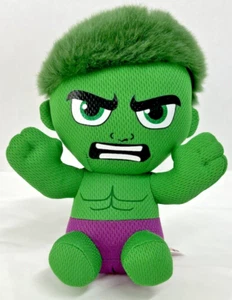 HULK Small TY Plush Fierce Green 6" Fuzzy Hair Mesh Marvel Bruce Banner - Picture 1 of 6